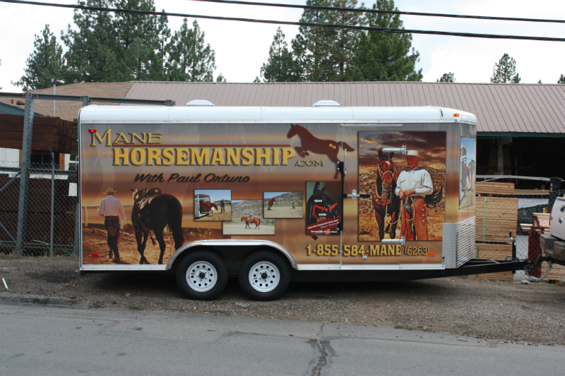 Mane Horsemanship Vehicle Wrap Side View 1