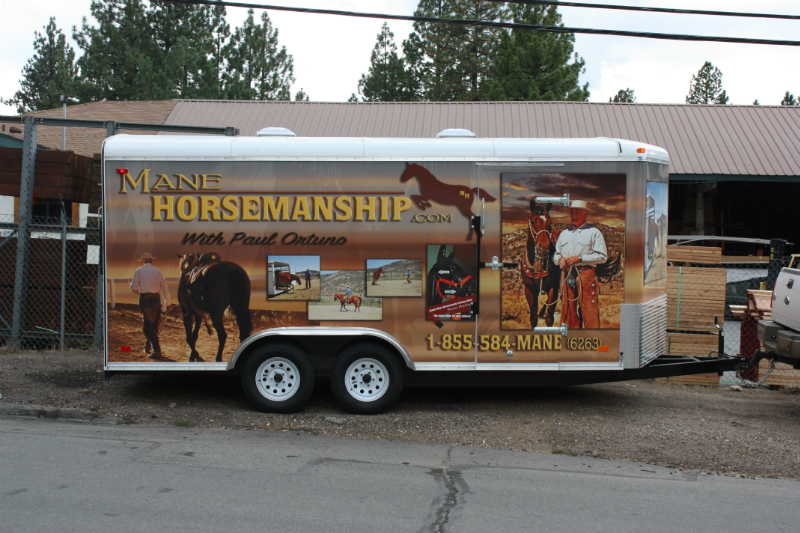 Mane Horsemanship Vehicle Wrap Side View 2