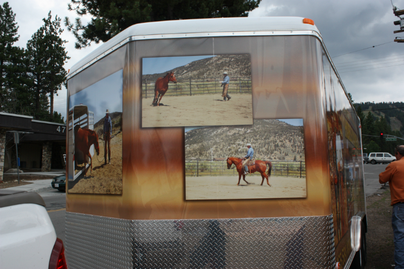 Mane Horsemanship Vehicle Wrap Front View 2