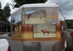 Mane Horsemanship Vehicle Wrap Front View 2